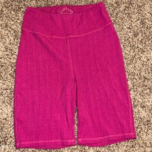 pink biker shorts